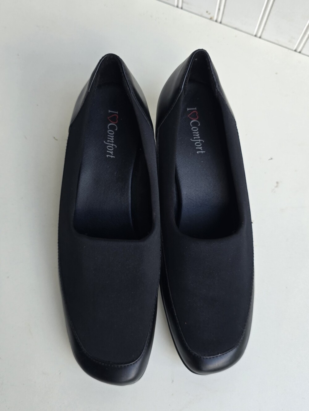 I Love Comfort Shoes Womens 10 Majestic Loafers Flats 42191 Black Slip On sv22